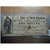 Image 1 : 1866 NORTH CAROLINA $1 OBSOLETE CURRENCY