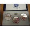 Image 1 : 1984 P/D/S OLYMPIC (UNC) SILVER DOLLARS