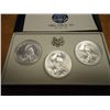 Image 2 : 1984 P/D/S OLYMPIC (UNC) SILVER DOLLARS