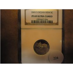 2005-S OCEAN VIEW NICKEL NGC PF69 ULTRA CAMEO