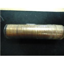 ROLL OF 50-1957-D LINCOLN CENTS RED BU