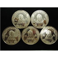 5-1 OUNCE ADVP COPPER ROUNDS ($5 BANK NOTES)