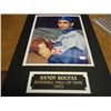 Image 1 : SANDY KOUFAX SIGNED MAT WITH NO CERTIFICATE