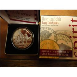 1 TROY OZ .999 FINE SILVER ROUND SPIRIT OF AMERICA