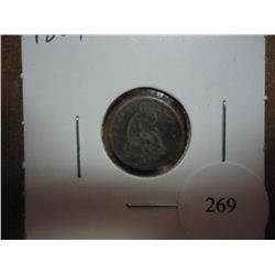 1859 SEATED LIBERTY HALF DIME