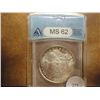 Image 1 : 1885-O MORGAN SILVER DOLLAR ANACS MS62