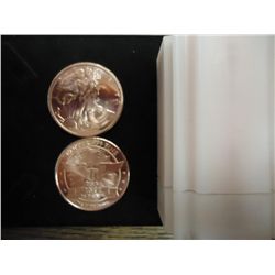 ROLL OF 20-1 OUNCE ADVP COPPER ROUNDS (WLH)