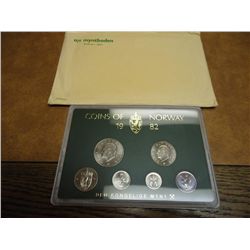 1982 NORWAY PROOF SET ORIGINAL MINT PACKAGING