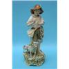 Image 1 : A Royal Dux porcelain figure of a peasant shepherd boy with dog at foot, 17ins. (some repairs) (S...
