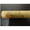 Image 1 : 1955-S ROLL OF UNSEARCHED DIMES