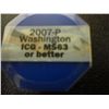 Image 1 : 2007-P ROLL WASHINTONSTATE QUARTERS ICG MS65 OR BETTER