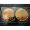 Image 1 : COPPER ROUND-LOT OF 2