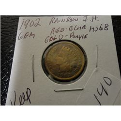 1902 INDIAN HEAD CENT