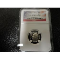 2002-S SILVER DIME NGC PF69 ULTRA CAM