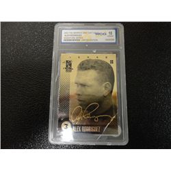 ALEX RODRIGUEZ GOLD PLATED CARD