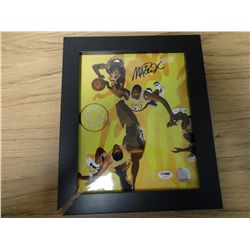 MAGIC JOHNSON-SIGNED POSTER/coa by dna