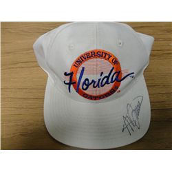 UNV OF FL. GATORS HAT SIGNED steve spurrier