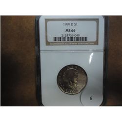 1999-D SBA DOLLAR NGC MS66