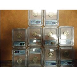 10 ASSORTED ICG  BUFFALO NICKEL SLABS