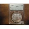 Image 1 : 1883 MORGAN SILVER DOLLAR PCGS MS61