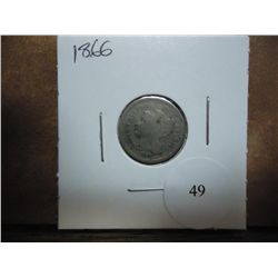 1866 THREE CENT PIECE (NICKEL)