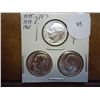 Image 1 : 1955,59 & 61 SILVER ROOSEVELT DIMES PROOF