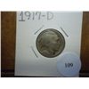 Image 1 : 1917-D BUFFALO NICKEL