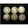 Image 1 : 6 ASSORTED BARBER DIMES