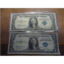 1935-F & G $1 SILVER CERTIFICATES STAR NOTES