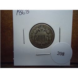 1868 SHIELD NICKEL