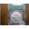 Image 1 : 2006 AMERICAN SILVER  EAGLE ICG MS70