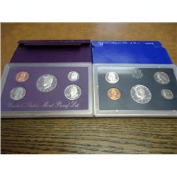 1972 & 93 US PROOF SETS (WITH BOXES)