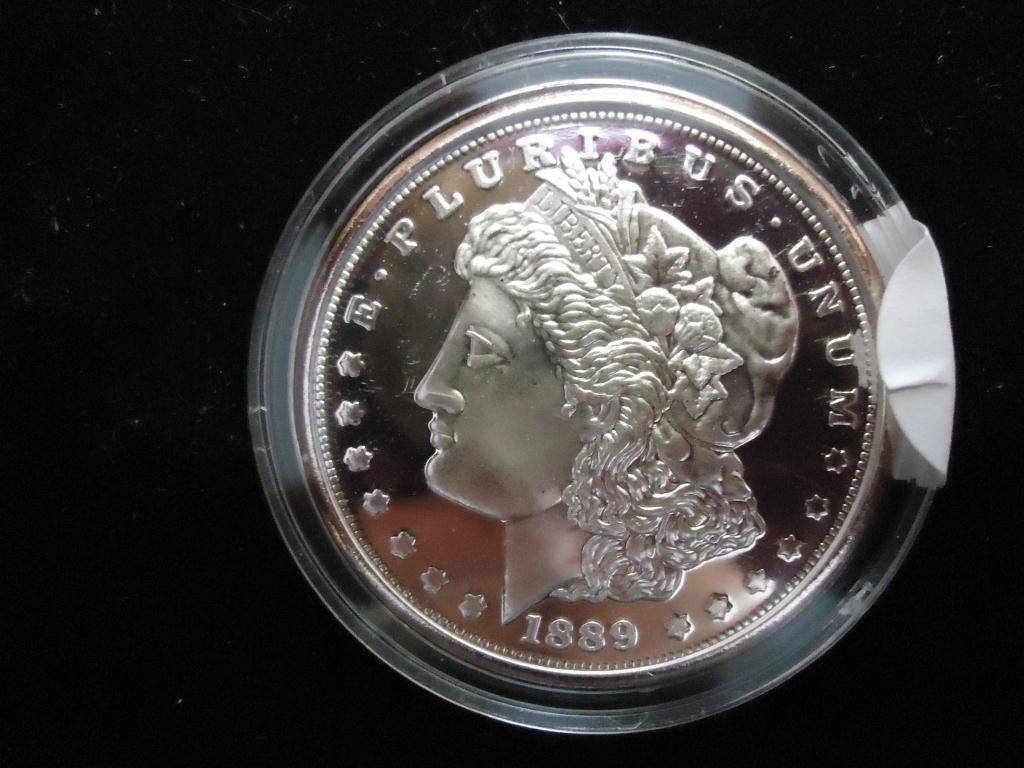 1889 CC MORGAN SILVER DOLLAR COPY PROOF 1889 cc morgan silver dollar copy proof