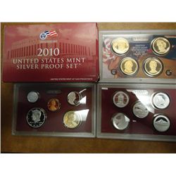 2010 US SILVER PROOF SET (WITH BOX) 14 PIECES