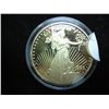 Image 1 : 1 TROY OZ .999 FINE SILVER ROUND GOLD PLATED