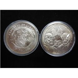 2-2000 LIBERIA $5 UNCS (GETTYSBURG)