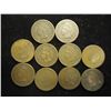 Image 1 : 10 ASSORTED 1880'S INDIAN HEAD CENTS