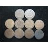 Image 2 : 10 ASSORTED 1880'S INDIAN HEAD CENTS