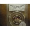 Image 1 : 2000-S SILVER VIRGINIA QUARTER PCGS PR69 DCAM