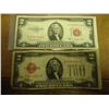 Image 1 : 1928-C & 53-C $2 US NOTES RED SEALS