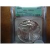 Image 1 : 1989 AMERICAN SILVER EAGLE ICG MS69