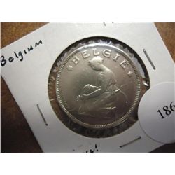 1924 BELGIUM 2 FRANCS (VERY FINE+)