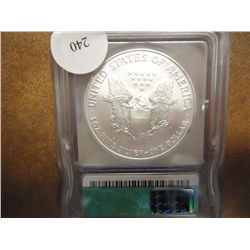 2007 AMERICAN SILVER EAGLE ICG MS70