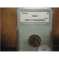 1949-D JEFFERSON NICKEL NTC MS65