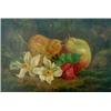 Image 1 : W.C.F., a pair of early 20th century English School unframed oils on canvas, still life studies o...