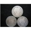 Image 1 : 1906-D,11 & 12-S BARBER HALF DOLLARS