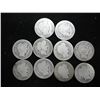 Image 1 : 10 ASSORTED BARBER DIMES