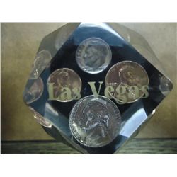 LAS VEGAS, NEVADA COIN CUBE AS SHOWN