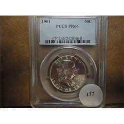 1961 FRANKLIN HALF DOLLAR PCGS PR66