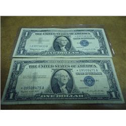 1957-A & 57-B $1 SILVER CERTIFICATES STAR NOTES